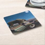 アンリルーソー – ザスリーピングジプシー スクエアペーパーコースター (アングル)