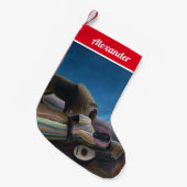 アンリルーソー – ザスリーピングジプシー スモールクリスマスストッキング (正面 (吊り時))