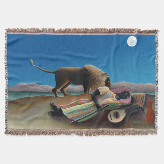 アンリルーソー – ザスリーピングジプシー スローブランケット (正面)