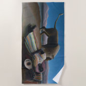 アンリルーソー – ザスリーピングジプシー ビーチタオル (正面)