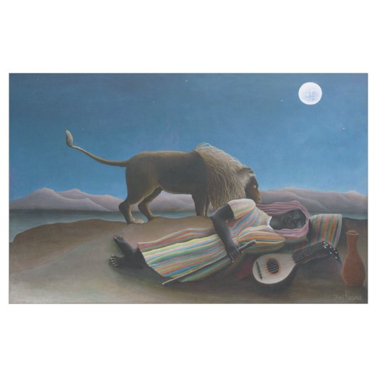 アンリルーソー – ザスリーピングジプシー ファブリック (ヤード)