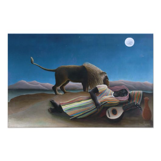 アンリルーソー – ザスリーピングジプシー フォトプリント (正面)