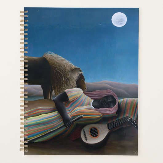 アンリルーソー – ザスリーピングジプシー プランナー手帳 (正面)