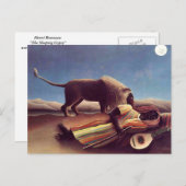 アンリルーソー – ザスリーピングジプシー ポストカード (正面/裏面)