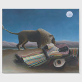 アンリルーソー – ザスリーピングジプシー ラッピングペーパー (フラット)