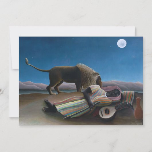 アンリルーソー – ザスリーピングジプシー 招待状 (正面)