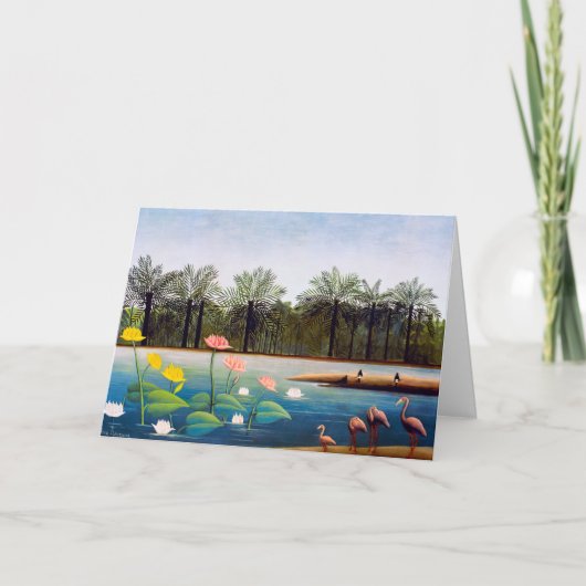 アンリルーソー – ザフラミンゴ カード (正面)