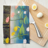 アンリルーソー – ザフラミンゴ キッチンタオル (四つ折り)