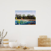 アンリルーソー – ザフラミンゴ ポスター (キッチン)