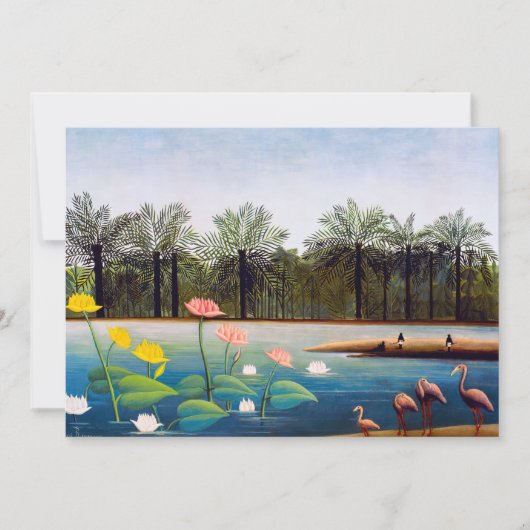 アンリルーソー – ザフラミンゴ 招待状 (正面)