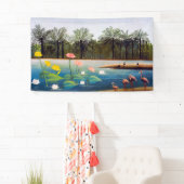 アンリルーソー – ザフラミンゴ 横断幕 (インサイチュ)