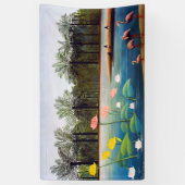 アンリルーソー – ザフラミンゴ 横断幕 (縦)