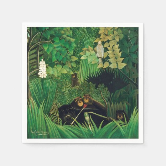 アンリルーソー – ザメリーイェスターズ スタンダードカクテルナプキン (正面)