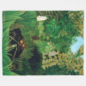 アンリルーソー – ザメリーイェスターズ フリースブランケット (正面(横))