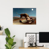 アンリルーソー – スリーピングジプシー ポスター (ホームオフィス)