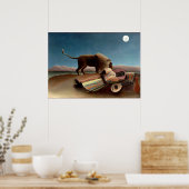 アンリルーソー – スリーピングジプシー ポスター (キッチン)