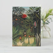 アンリルーソー – モンキーズ&オウムinヴァージンフォレスト サンキューカード (スタンド正面)