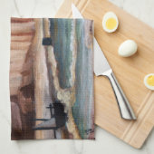 アンリルーソー – 崖 キッチンタオル (四つ折り)