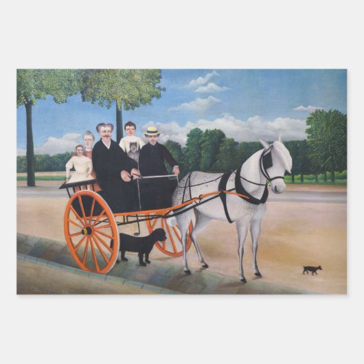 アンリルーソー – 最高傑作選択 ラッピングペーパーシート (正面)