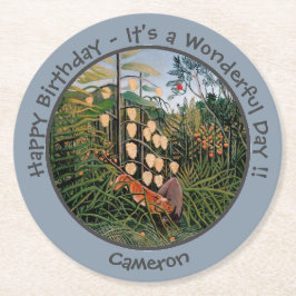 アンリローソウタイガー&ブルパーティーアイテムコレクション ラウンドペーパーコースター