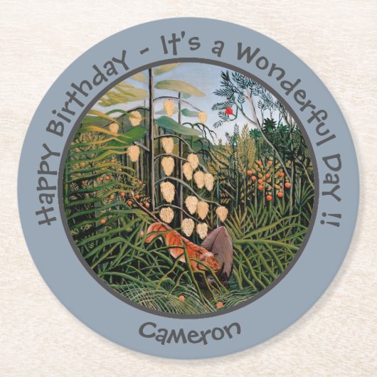 アンリローソウタイガー&ブルパーティーアイテムコレクション ラウンドペーパーコースター (正面)