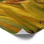 アンリローソウタイガーinトロピカルストームファインアート ポスター (角)