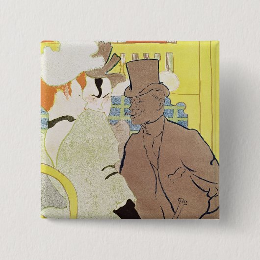 アンリーdeツールーズLautrec |のイギリス人 缶バッジ (正面)