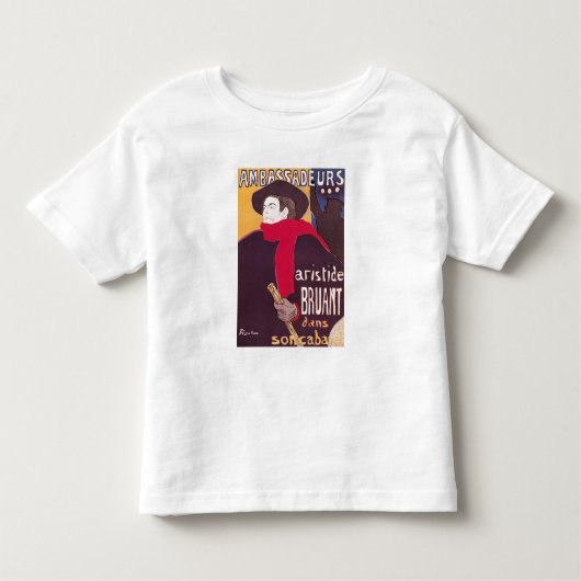 アンリーdeツールーズLautrec |のポスター広告Ari トドラーTシャツ (正面)