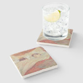 アンリーdeツールーズLautrec |ベッド、c.1892-95 ストーンコースター (横)