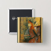 アンリーdeツールーズLautrec |歌うレッスン、18 缶バッジ (正面&裏面)