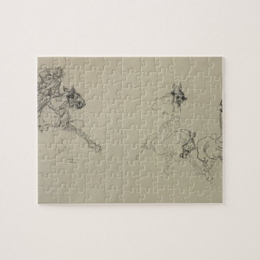 アンリーdeツールーズLautrec | Etude de Chevaux (rect ジグソーパズル (横)