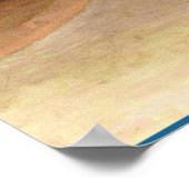 アンリ絵画ルソーの眠るジプシー ポスター (角)