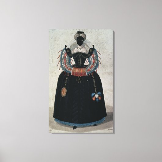 アンリ3世のスタイルの仮装の衣装 キャンバスプリント (正面)