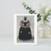 アンリ3世のスタイルの仮装の衣装 ポストカード (スタンド正面)