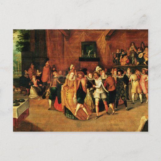 アンリ3世の時代のボール1574年~1623年 ポストカード (正面)