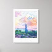 アンリ・エドモンドクロスピンククラウドアート展 キャンバスプリント (正面)