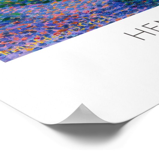 アンリ・エドモンドクロスピンククラウドアート展 ポスター (角)