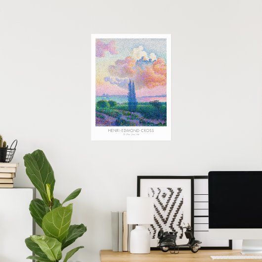 アンリ・エドモンドクロスピンククラウドアート展 ポスター (ホームオフィス)