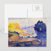 アンリ・エドモン・クロス- モンテンの眺望 ポストカード (正面/裏面)