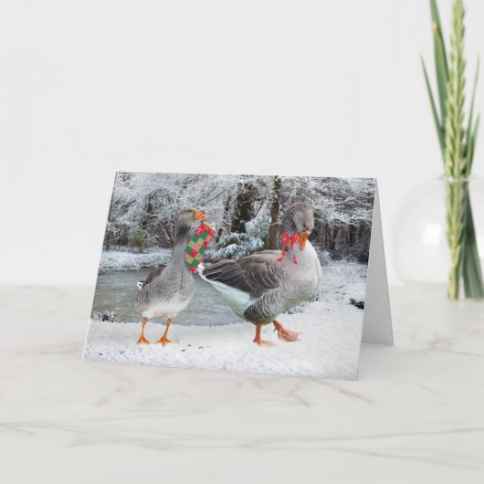 「アンリ & コレット」グリーティングカード カード (正面)