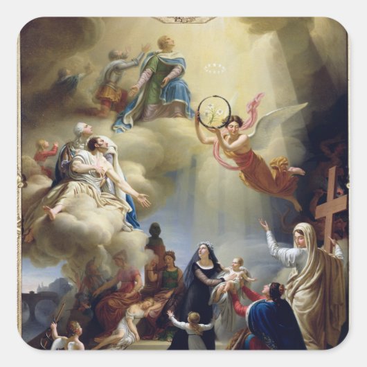 アンリ・デ誕生の寓話 スクエアシール (正面)