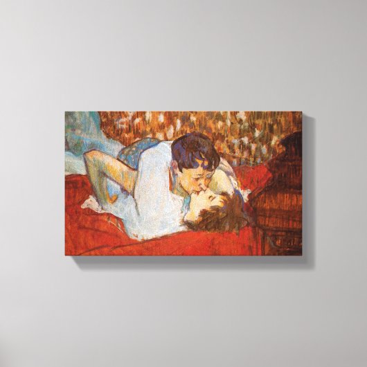 アンリ・デ・トゥールーズ・ロートレックによるキスオンキャンバス～ キャンバスプリント (正面)