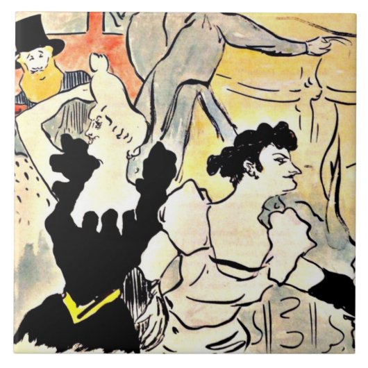 アンリ・デ・トゥールーズ・ロートレック タイル (正面)