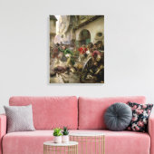 アンリ・デ・ラ・ロチェジャクレインの戦い キャンバスプリント (インサイチュ (リビング))