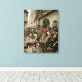 アンリ・デ・ラ・ロチェジャクレインの戦い キャンバスプリント (インサイチュ (ウッドフロア))