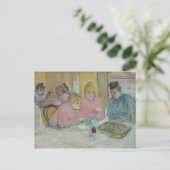 アンリ・ド・トゥールーズ・ラウトレック – ダイニングルームのレディース ポストカード (スタンド正面)