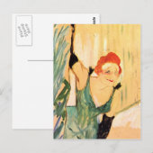 アンリ・ド・トゥールーズ・ロートレック：イヴェット・ギールベール ポストカード (正面/裏面)