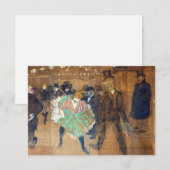 アンリ・ド・トゥールーズ・ロートレック – ダンス・アット・ザ・ルージュ サンキューカード (正面/裏面)