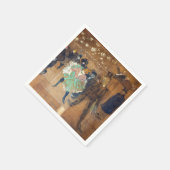 アンリ・ド・トゥールーズ・ロートレック – ダンス・アット・ザ・ルージュ スタンダードカクテルナプキン (角)