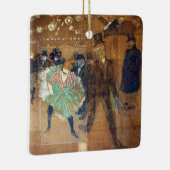 アンリ・ド・トゥールーズ・ロートレック – ダンス・アット・ザ・ルージュ セラミックオーナメント (右)